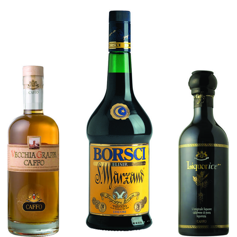 Liquorice, Borsci, Grappa Caffo