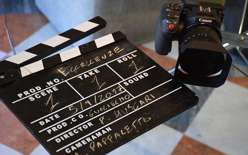 eccellenze italiane e canon sul set di fondazione rocco gugliemo