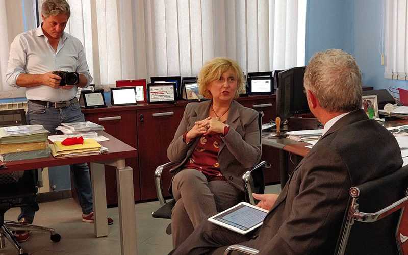 Eccellenze Italiane oggi sul set con Maria Rosaria Russo