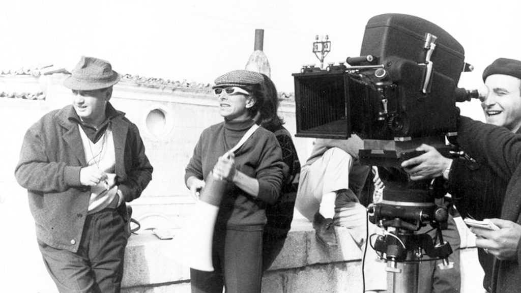 Lina Wertmüller, a lavoro sul set