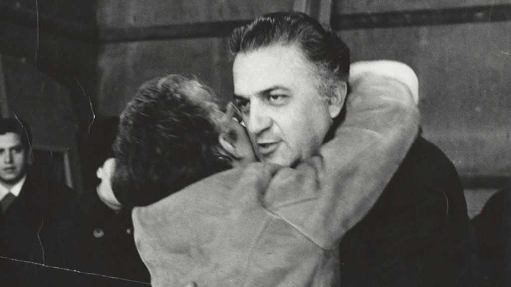 Federico Fellini e Lina Wertmuller