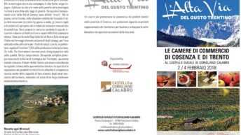 Trento e cosenza insieme per promuovere le eccellenze