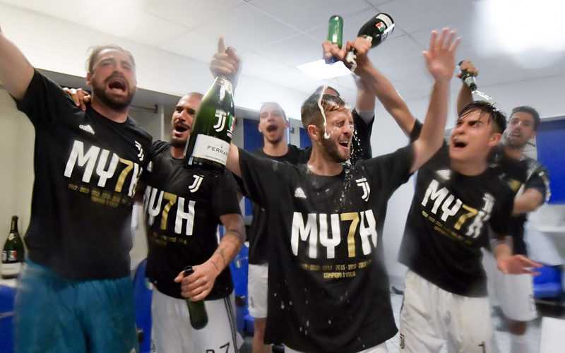 La Juventus festeggia con Ferrari Trentodoc