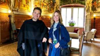 Le bollicine Ferrari al matrimonio di Filippa Lagerback e Daniele Bossari