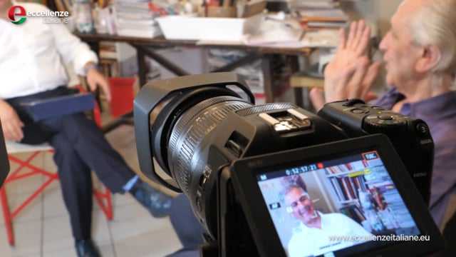 Pino Pinelli sul set con Eccellenze Italiane e Canon