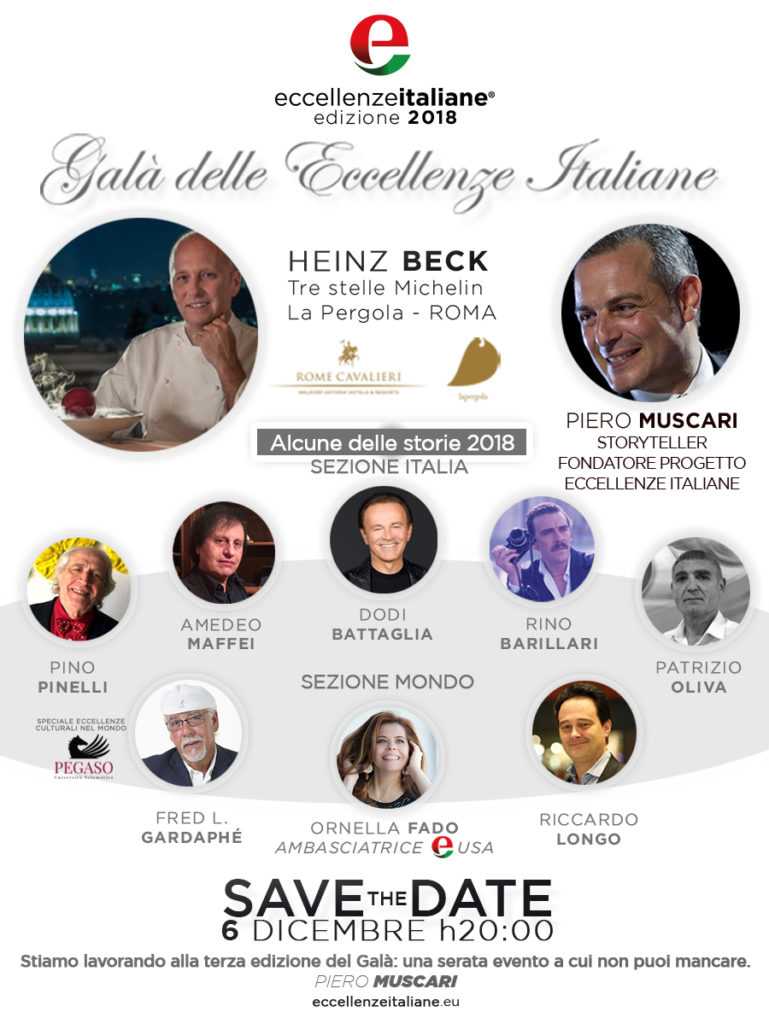 gala eccellenze italiane 2018 Eccellenze Italiane