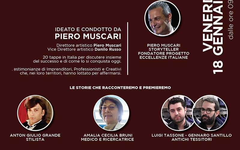 Etour Lamezia Terme, il 18 Gennaio 2019 la settima tappa del tour di Eccellenze Italiane