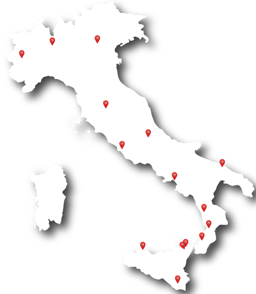 mappa italia con tappe senza città 01 Eccellenze Italiane