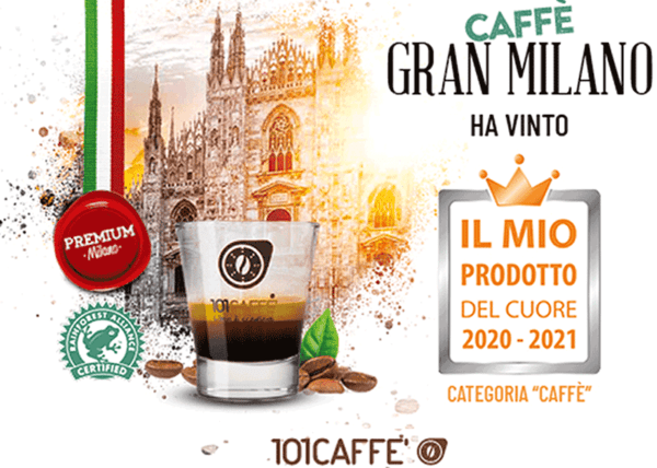 101caffe' vince il premio "Il Mio Prodotto del cuore" |