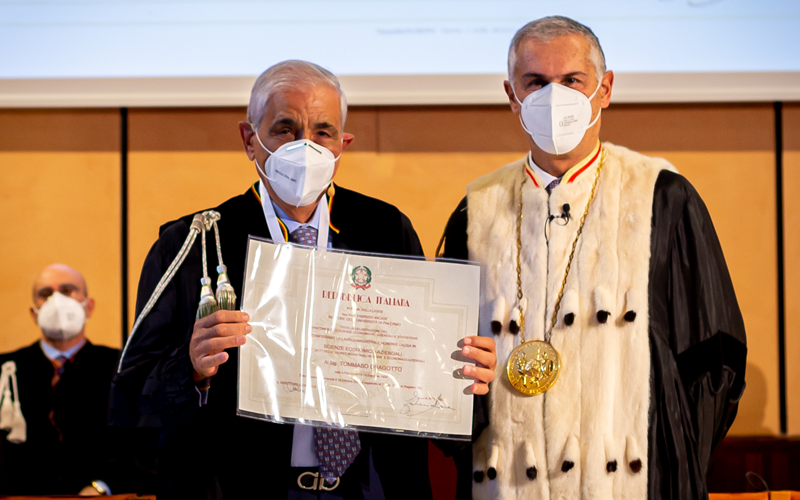 Tommaso Dragotto riceve laurea honoris in Scienze Economico-Aziendali