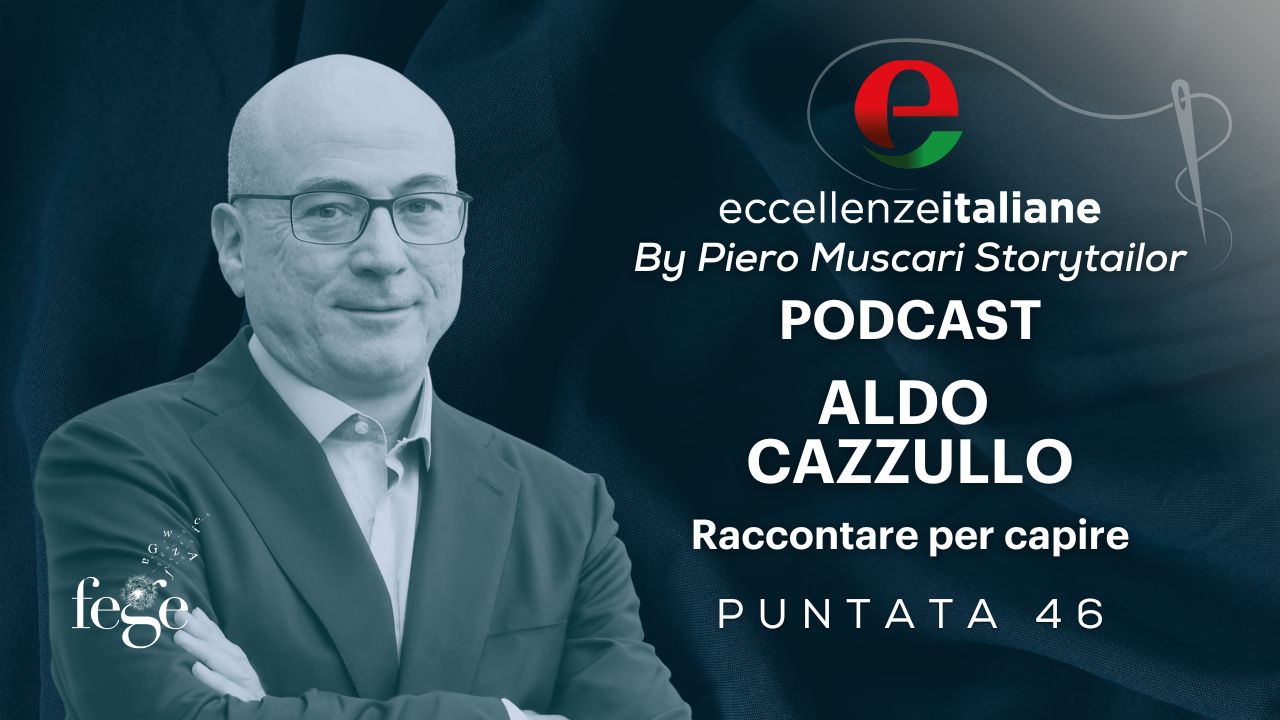 Aldo Cazzullo cover podcast Eccelenze Italiane
