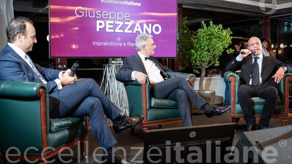Giuseppe Pezzano con Danilo Iervolino e Piero Muscari