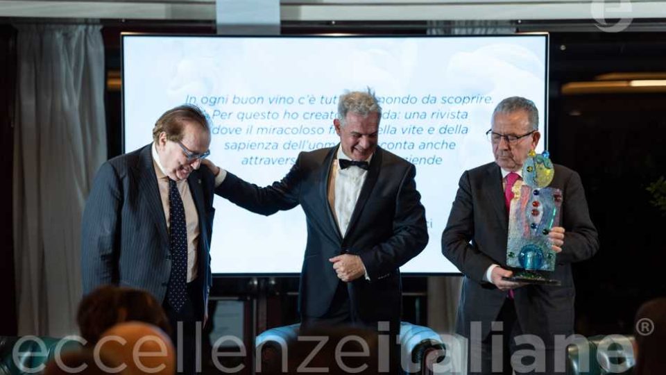 Patrizio Podini Premia Franco Ricci Gala Eccellenze